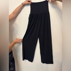 Athlete Wide Leg Flowy Knit Pants